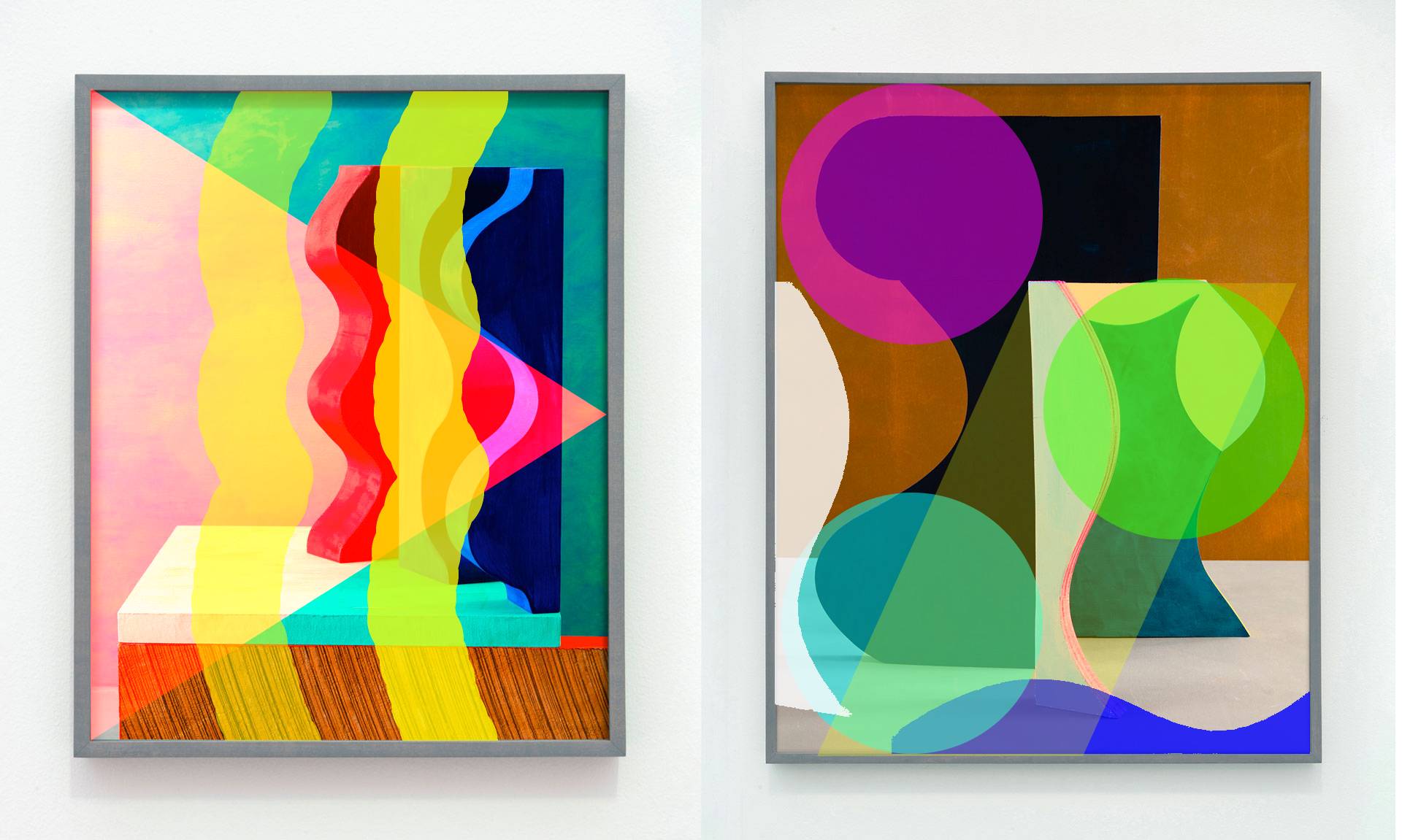 Erin O'Keefe works transformed through transparencies